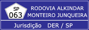 Trânsito na Rodovia Alkindar Monteiro Junqueira SP 063